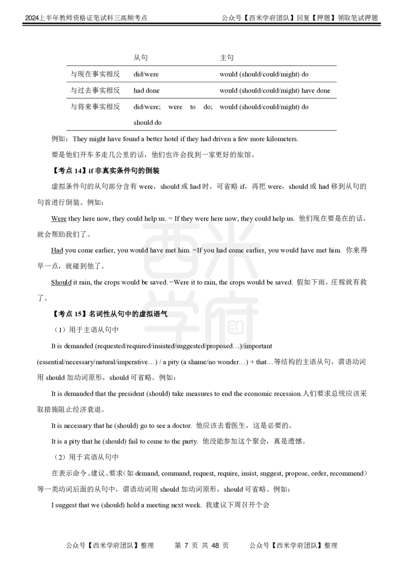 中学英语-高频考点_4-教培资料-26年最新资料-同步更新_初中高中教资_03科三专项（进去保存报考的学科即可）_01科目三FB网课、三色速记手册、知识点导图等推荐_初中