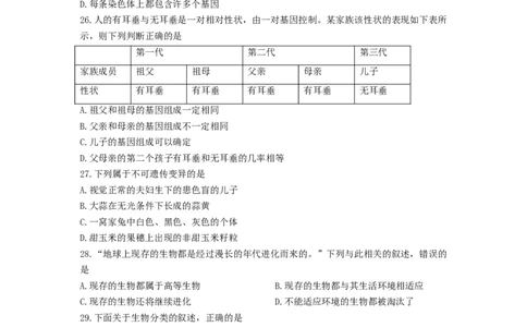 2017年威海市中考生物试题及答案_中考真题_8.生物中考真题2015-2024年_地区卷_山东省_山东威海生物12-20