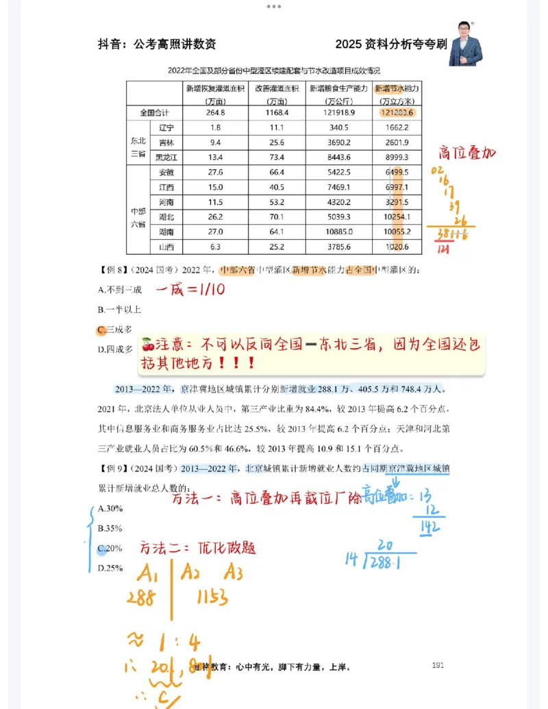 2025高照夸夸刷第八节笔记_2026考公资料_（06）高照_高照资料笔记合集_高照丨25资料分析夸夸刷听课笔记