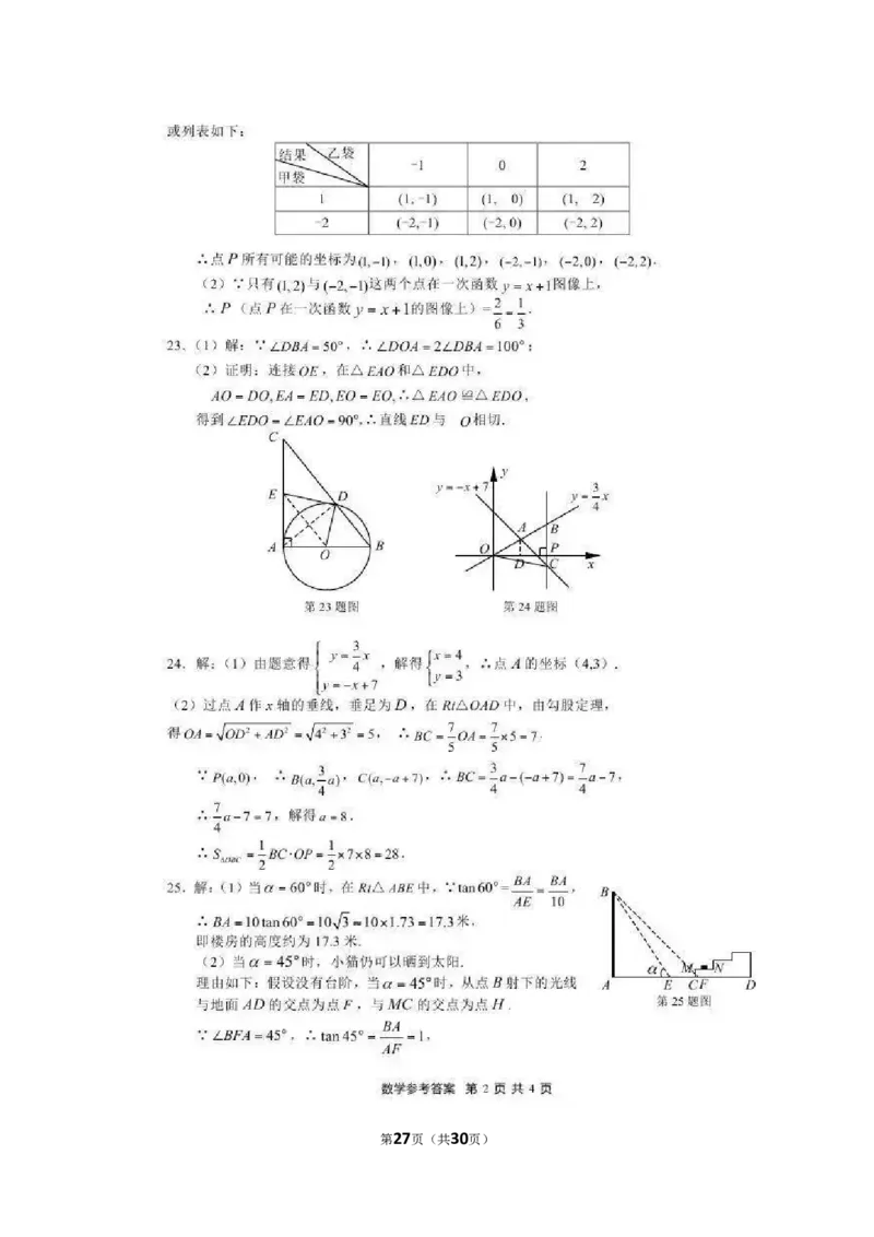 2015年盐城市中考数学试题及答案_中考真题_2.数学中考真题2015-2024年_地区卷_江苏省_盐城中考数学08-21年