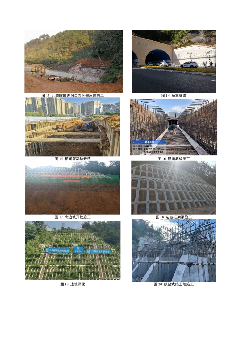 主要施工过程照片_2021-2023年优秀施组方案_施工组织设计_施组09-南平市闽江大桥北桥头至316国道连接线及杨真隧道工程施工组织设计_2验收及照片