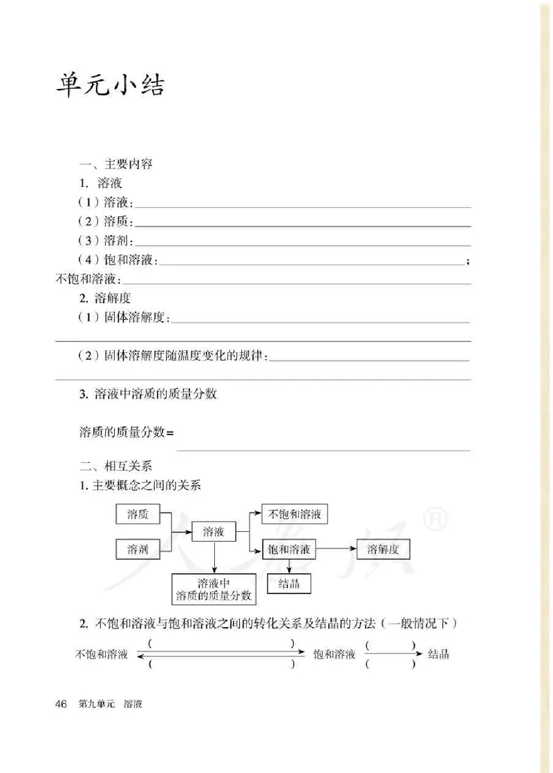 人教版9年级化学下册高清教材_4-教培资料-26年最新资料-同步更新_初中高中教资_03科三专项（进去保存报考的学科即可）_02科三专项（笔记真题思维导图教学设计版本二）