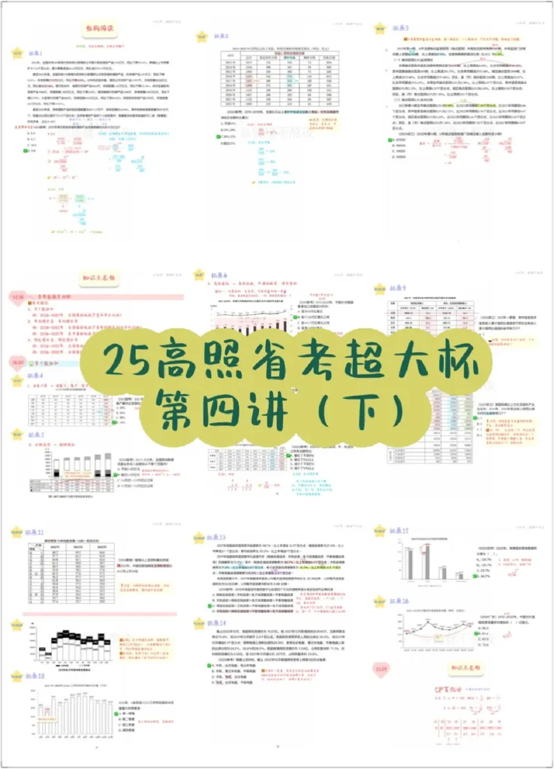 2025高照省考超大杯第4讲笔记_2026考公资料_（06）高照_高照资料笔记合集_高照丨25省考资料分析五合一笔记_版本二