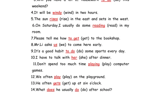 No.191适当形式填空100题⑦答案解析_初中英语语法_最全初中英语语法习题_No.191适当形式填空100题⑦