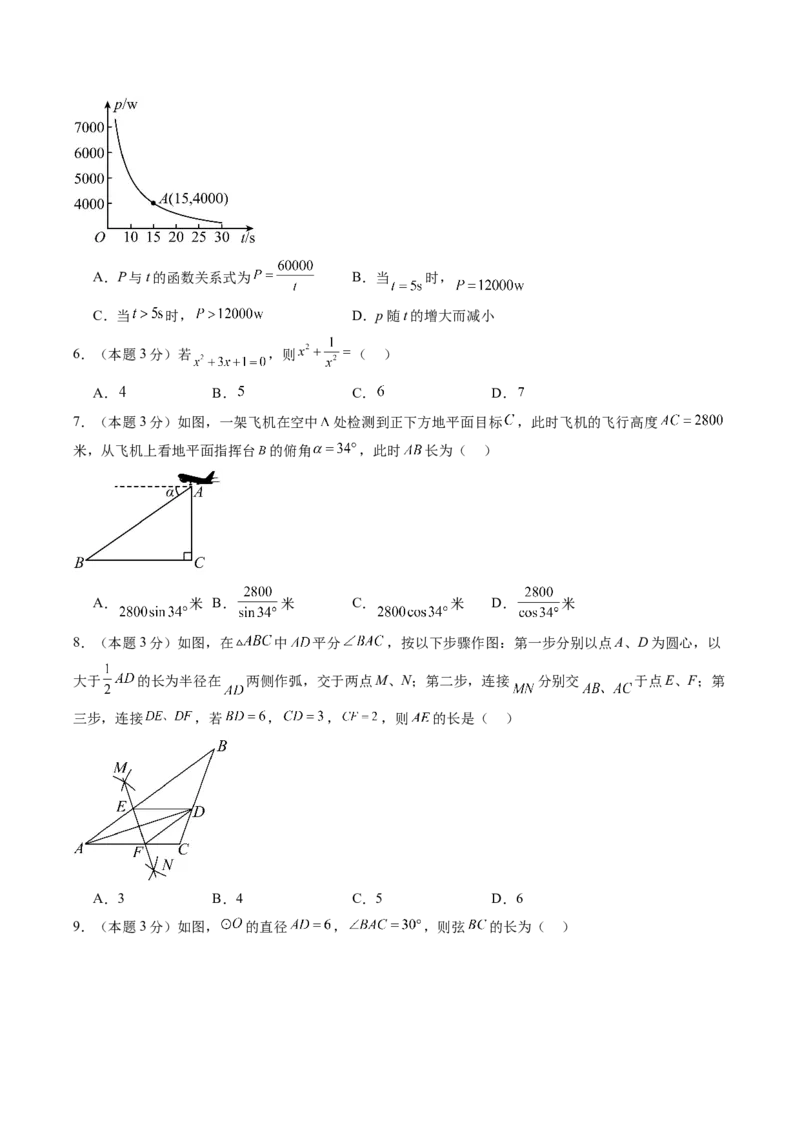 数学（考试版A4）_2数学总复习_赠送：2024中考模拟题数学_三模（42套）_数学（湖北武汉卷）