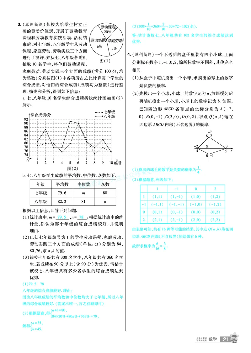 2026《中考数学45套》河北题型特训答案_2026《中考》数学、英语、物理+化学安徽、河北、河南、山西、辽宁、湖北_2026《中考数学45套》全国地方版_答案版