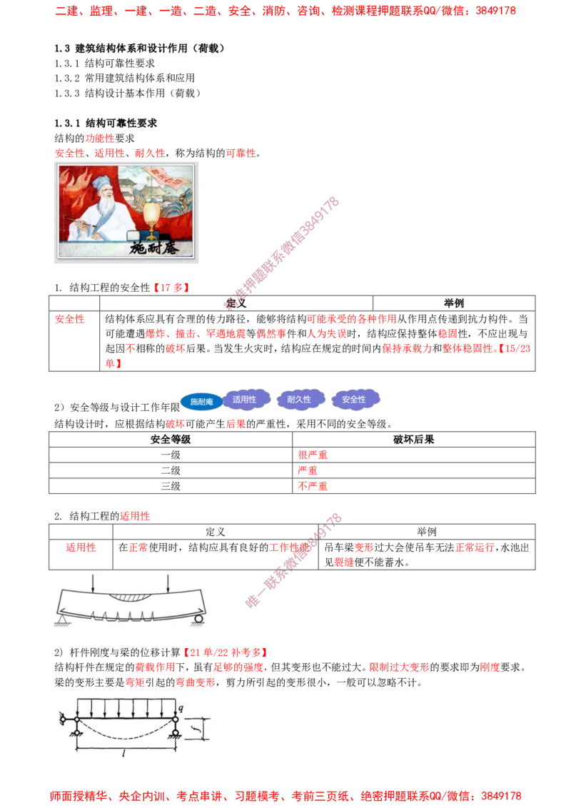 08.08-第1篇-第1章-1.3.1-结构可靠性要求（一）_2026年一级建造师_2026年一建建筑_2025年一建建筑SVIP_02-基础精讲✿高端面授✿深度强化_22-建筑《教材精讲班》金月SMR推荐