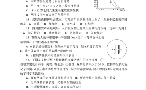 2013烟台市中考生物试题及答案(word版)_中考真题_8.生物中考真题2015-2024年_地区卷_山东省_烟台中考生物08-22