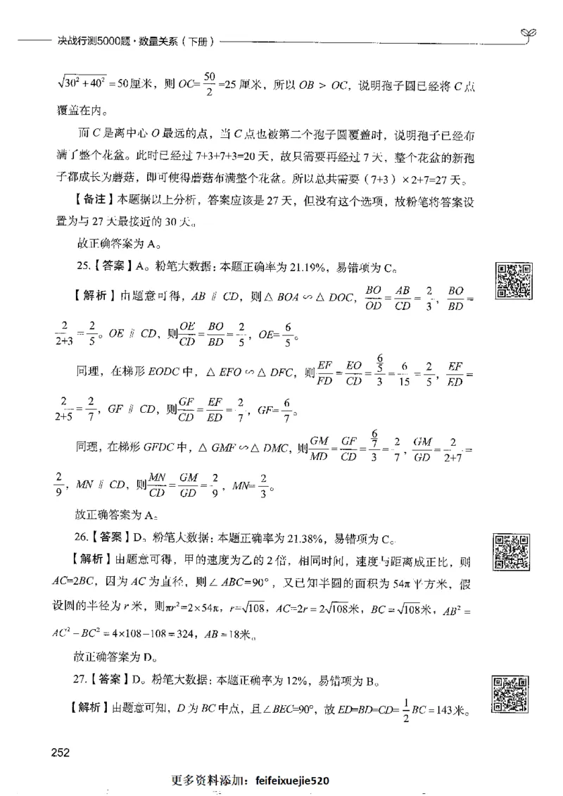 6数量关系下册_26吉林考备考资料包_11省考刷题包_04决战行测5000题_行测5000题2022年9月版次