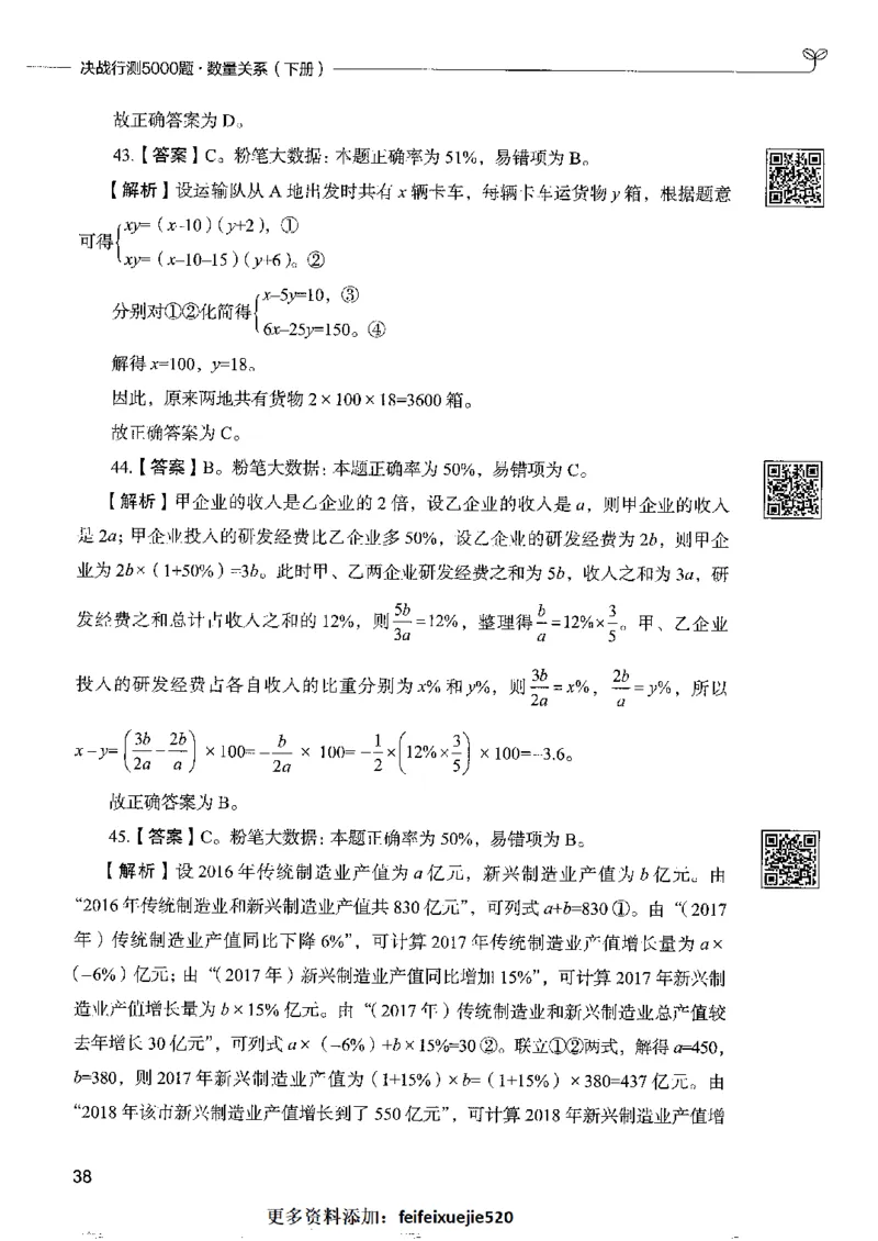 6数量关系下册_26吉林考备考资料包_11省考刷题包_04决战行测5000题_行测5000题2022年9月版次