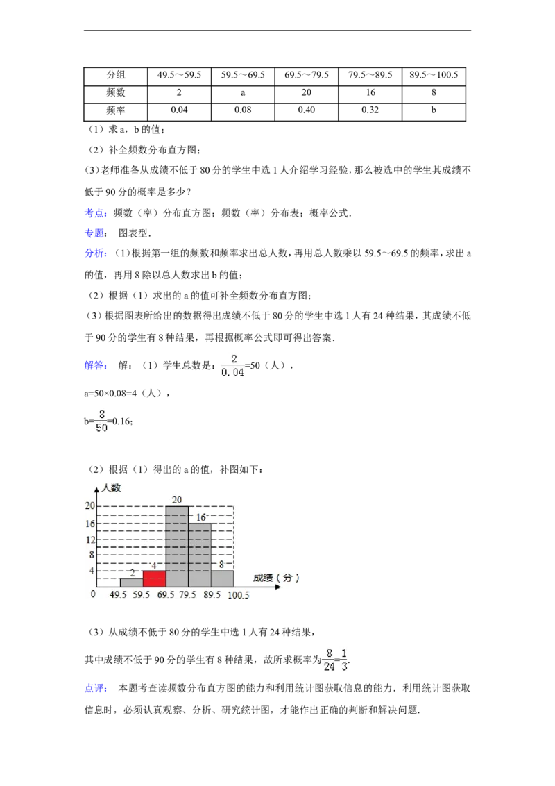 2014年四川省雅安市中考数学试卷（含解析版）_中考真题_2.数学中考真题2015-2024年_2014年全国中考数学170份
