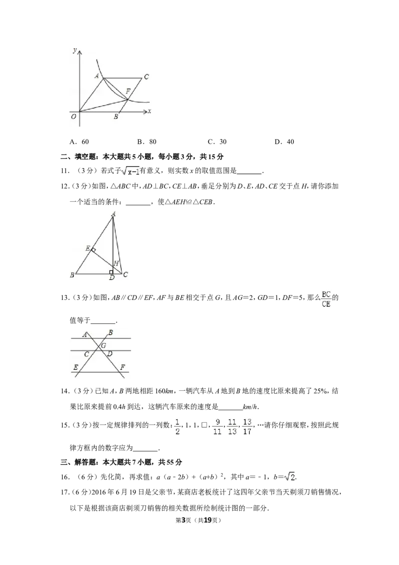 2016年山东省济宁市中考数学试卷_中考真题_2.数学中考真题2015-2024年_地区卷_山东省_济宁中考数学2010--2021年