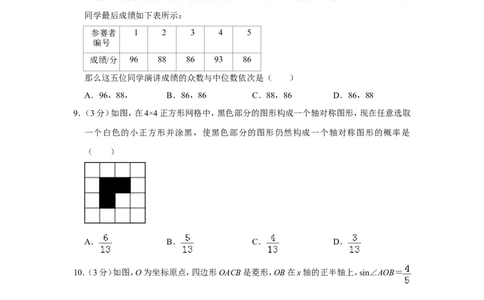 2016年山东省济宁市中考数学试卷_中考真题_2.数学中考真题2015-2024年_地区卷_山东省_济宁中考数学2010--2021年