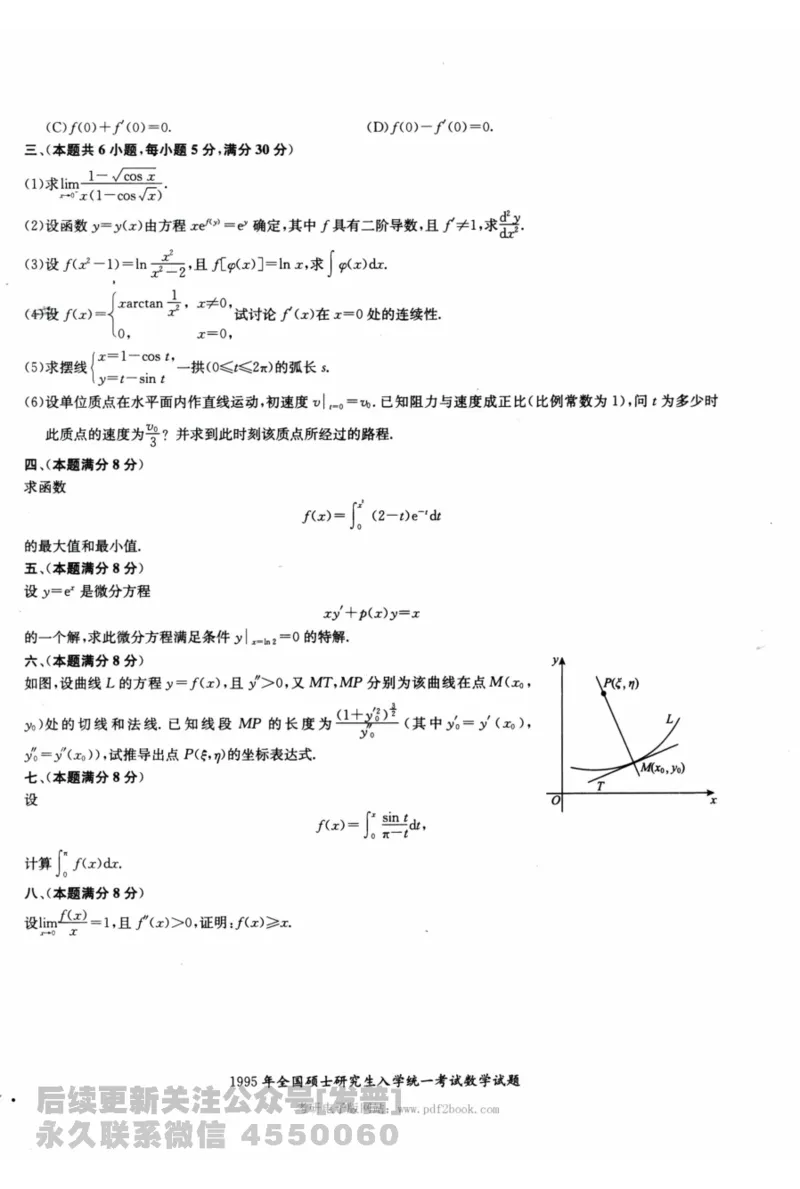 2024考研数学张宇真题大全试题分册数学二公众号：考研公众号：小乖考研免费分享_05.数学二历年真题_张老师版本数二