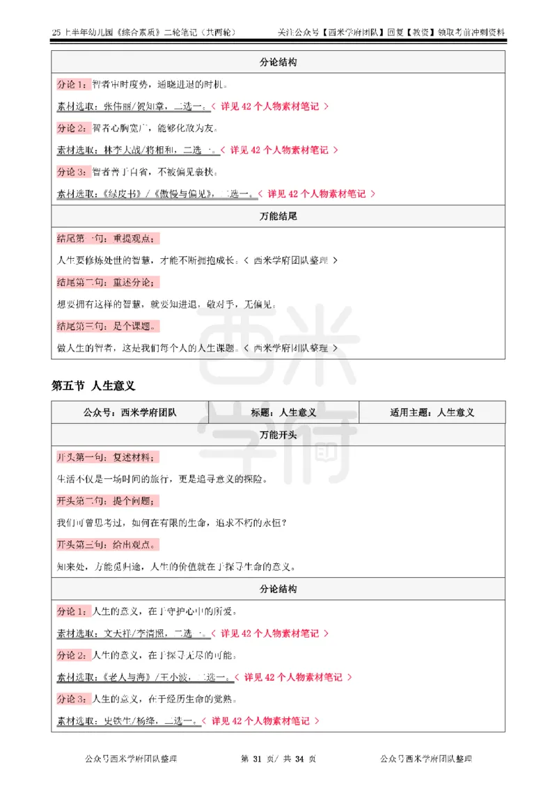 25上幼儿园-综合素质二轮笔记_4-教培资料-26年最新资料-同步更新_科一科二电子资料合集中小幼（笔记真题知识点汇总等）文件多，按需保存_各机构笔记合集（中小幼）推荐_科一