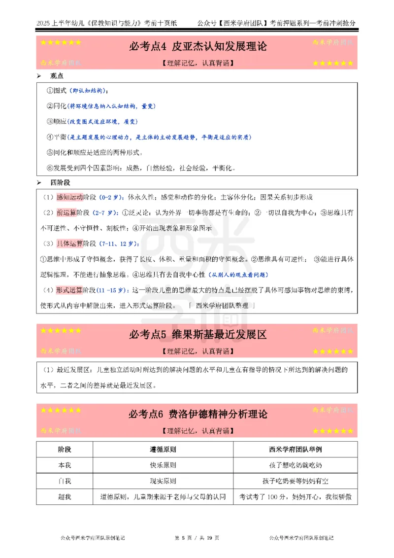 25上幼儿-保教知识-考前十页纸公众号：双马尾资料库_4-教培资料-26年最新资料-同步更新_科一科二电子资料合集中小幼（笔记真题知识点汇总等）文件多，按需保存_01西米合集