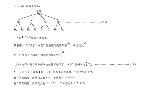 数学（扬州卷）（参考答案及评分标准）_2数学总复习_赠送：2024中考模拟题数学_二模_数学（扬州卷）-：2024年中考第二次模拟考试