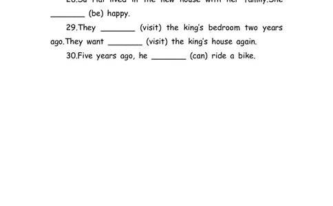 No.163语法专练一般过去时_初中英语语法_最全初中英语语法习题_No.163语法专练一般过去时