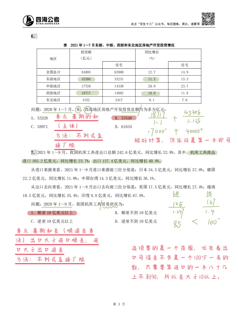 海海刷资料分析专项1（高照思路版）_2026考公资料_（01）花生十三_04刷题班2026年省考四海行测2000题海海刷(1)_01.资料分析刷题_专项笔记_高照思路版