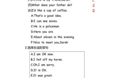 No.165语法专练情景交际答案解析_初中英语语法_最全初中英语语法习题_No.165语法专练情景交际