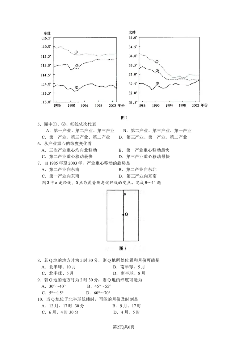 2008年高考地理试卷（浙江）（解析卷）_1.高考2025全国各省真题+答案_01.2008-2024全国高考真题（按省份分类）_22.浙江_2008-2024&middot;（浙江）地理高考真题