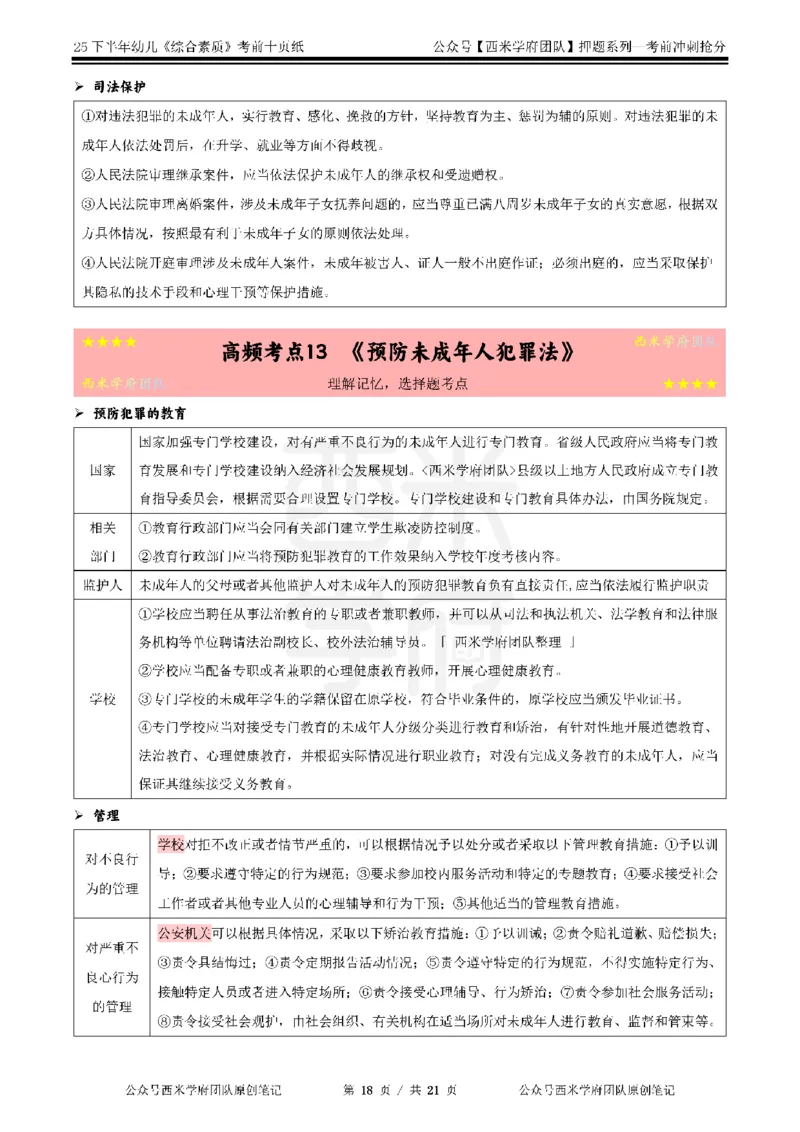 25下幼儿-综合素质-考前十页纸_4-教培资料-26年最新资料-同步更新_幼儿教资_幼儿冲刺急救包_幼儿.考前十页纸