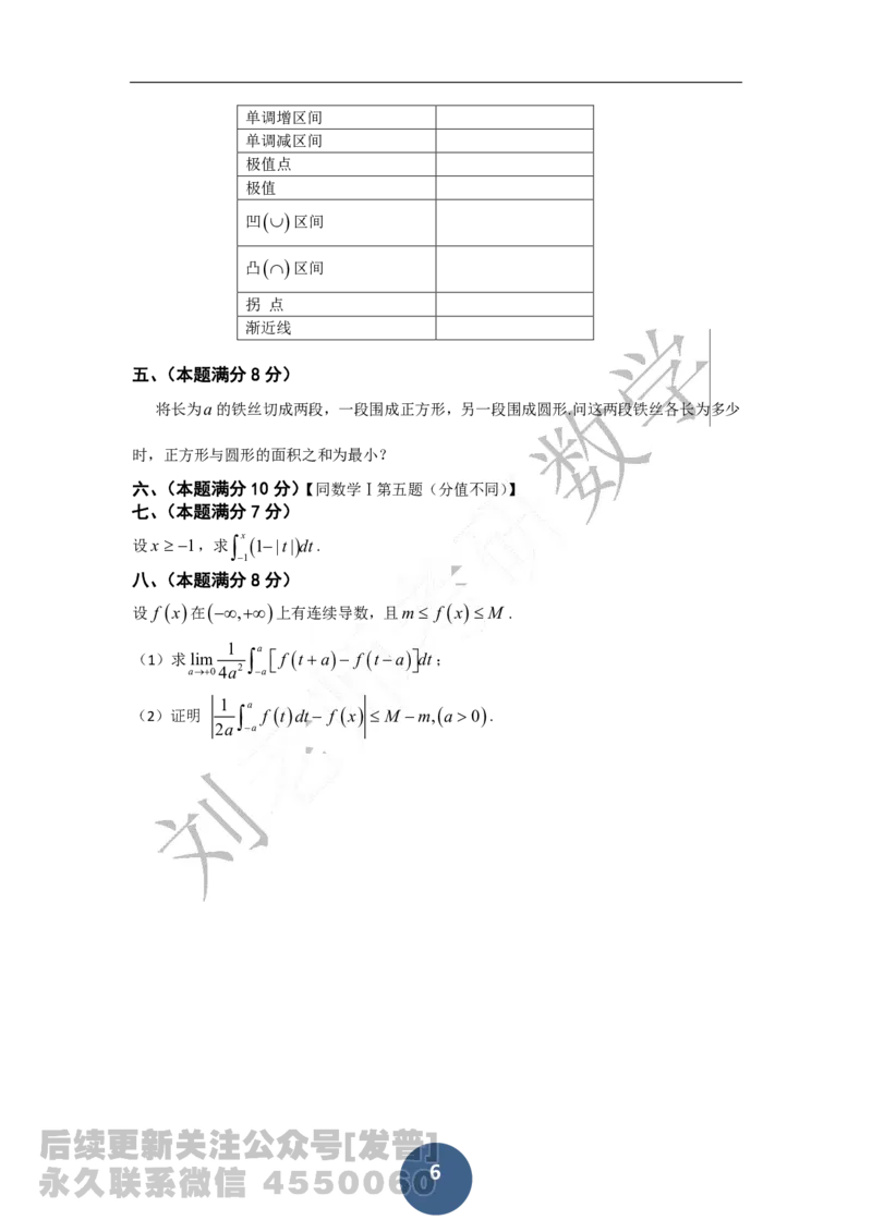 1988考研数学一、二、三真题公众号：小乖考研免费分享_04.数学一历年真题_普通版本数学一_1987-2016考研数学（一）真题答案与解析