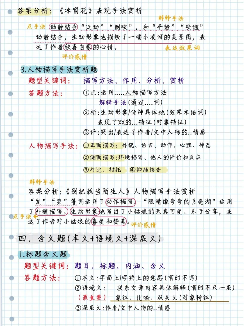 初中语文阅读理解及诗歌答题技巧_初中语文阅读理解解题技巧