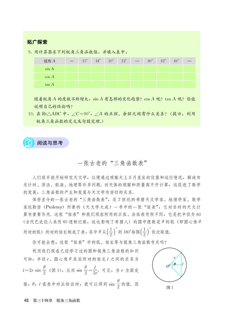 人教版9年级数学下册高清教材_4-教培资料-26年最新资料-同步更新_初中高中教资_03科三专项（进去保存报考的学科即可）_02科三专项（笔记真题思维导图教学设计版本二）