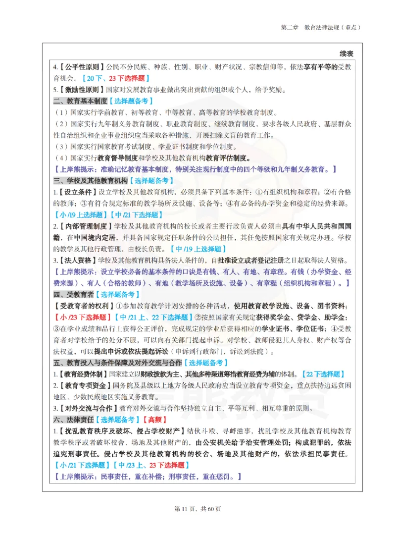 中小学《综合素质》上岸熊学霸笔记-上岸熊_4-教培资料-26年最新资料-同步更新_初中高中教资_2025上中学教资笔试_062025上教资笔试考前冲刺汇总_02、重点笔记-第一轮+第二轮