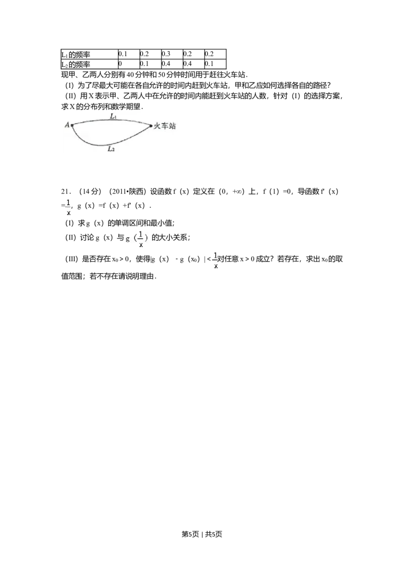 2011年高考数学试卷（理）（陕西）（空白卷）_1.高考2025全国各省真题+答案_01.2008-2024全国高考真题（按省份分类）_17.陕西_2008-2024&middot;（陕西）数学高考真题