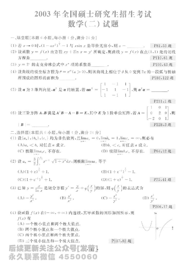 2023考研数学李永乐数学历年真题全精解析（数学二）1987-2008公众号：小乖考研免费分享_05.数学二历年真题_李老师版本数学二_李永乐历年真题全精解析（数学二）1987-2008