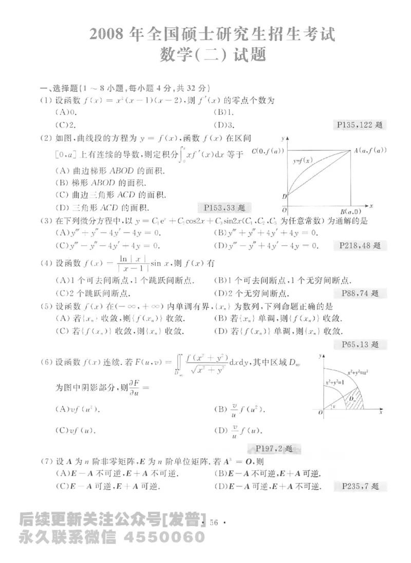2023考研数学李永乐数学历年真题全精解析（数学二）1987-2008公众号：小乖考研免费分享_05.数学二历年真题_李老师版本数学二_李永乐历年真题全精解析（数学二）1987-2008