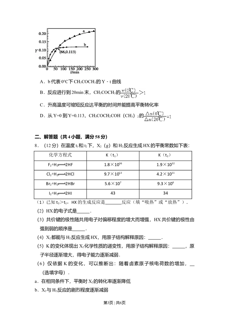 2011年高考化学试卷（北京）（空白卷）_1.高考2025全国各省真题+答案_01.2008-2024全国高考真题（按省份分类）_2.北京_2008-2024&middot;（北京）化学高考真题