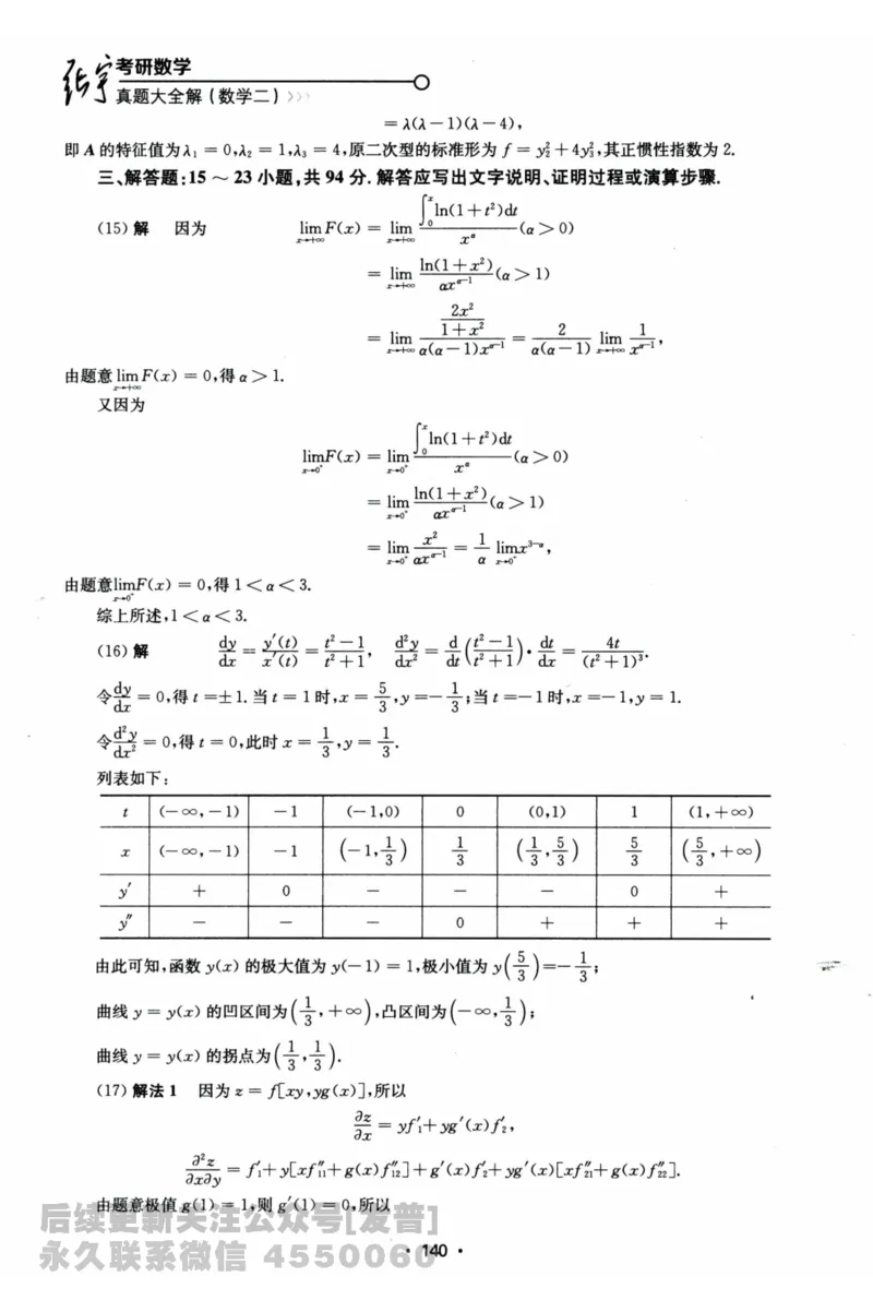 2024考研数学张宇真题大全解析分册数学二公众号：考研公众号：小乖考研免费分享_05.数学二历年真题_张老师版本数二