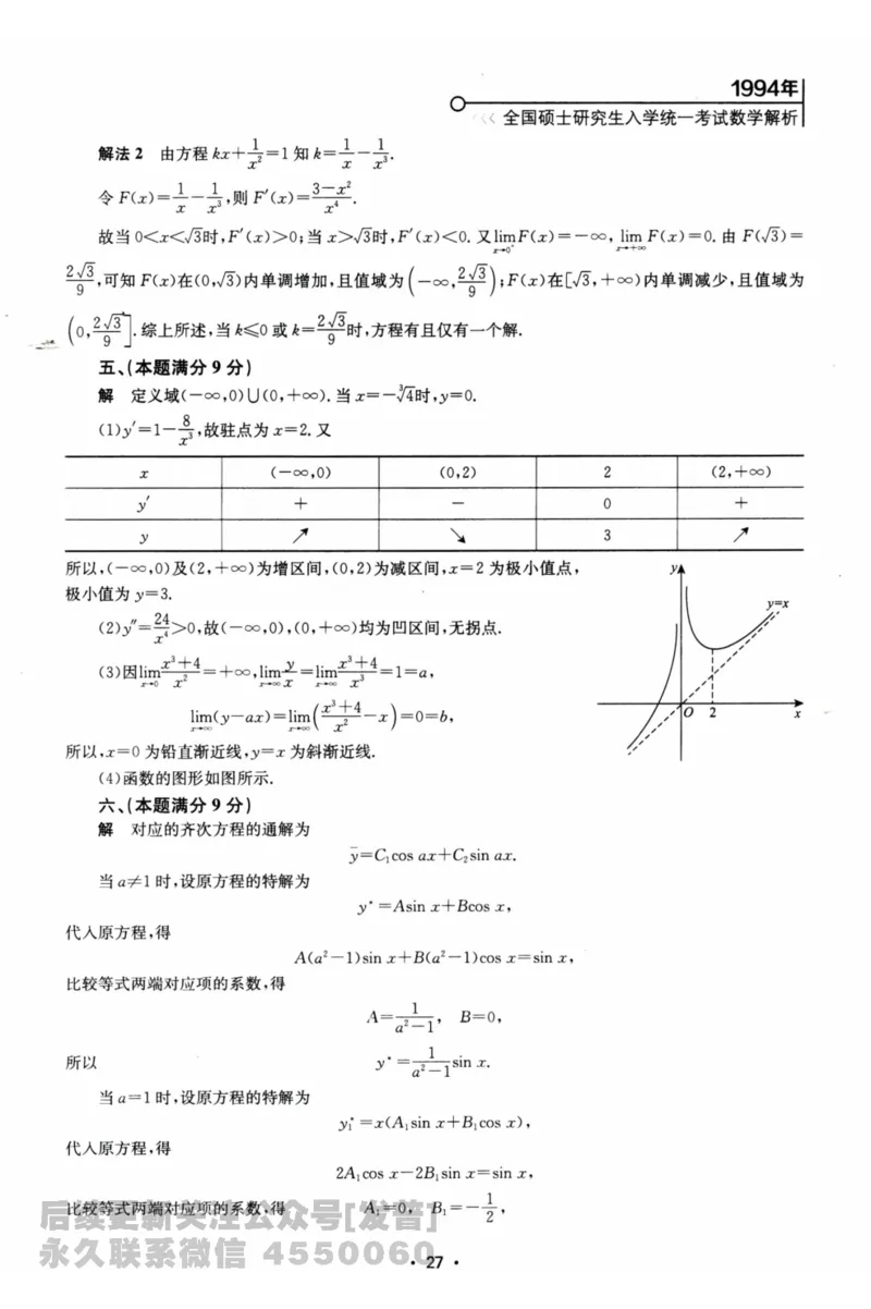 2024考研数学张宇真题大全解析分册数学二公众号：考研公众号：小乖考研免费分享_05.数学二历年真题_张老师版本数二