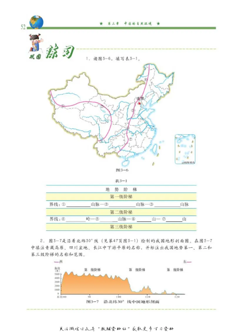 七年级上册地理北京版电子课本_4-教培资料-26年最新资料-同步更新_初中高中教资_03科三专项（进去保存报考的学科即可）_02科三专项（笔记真题思维导图教学设计版本二）