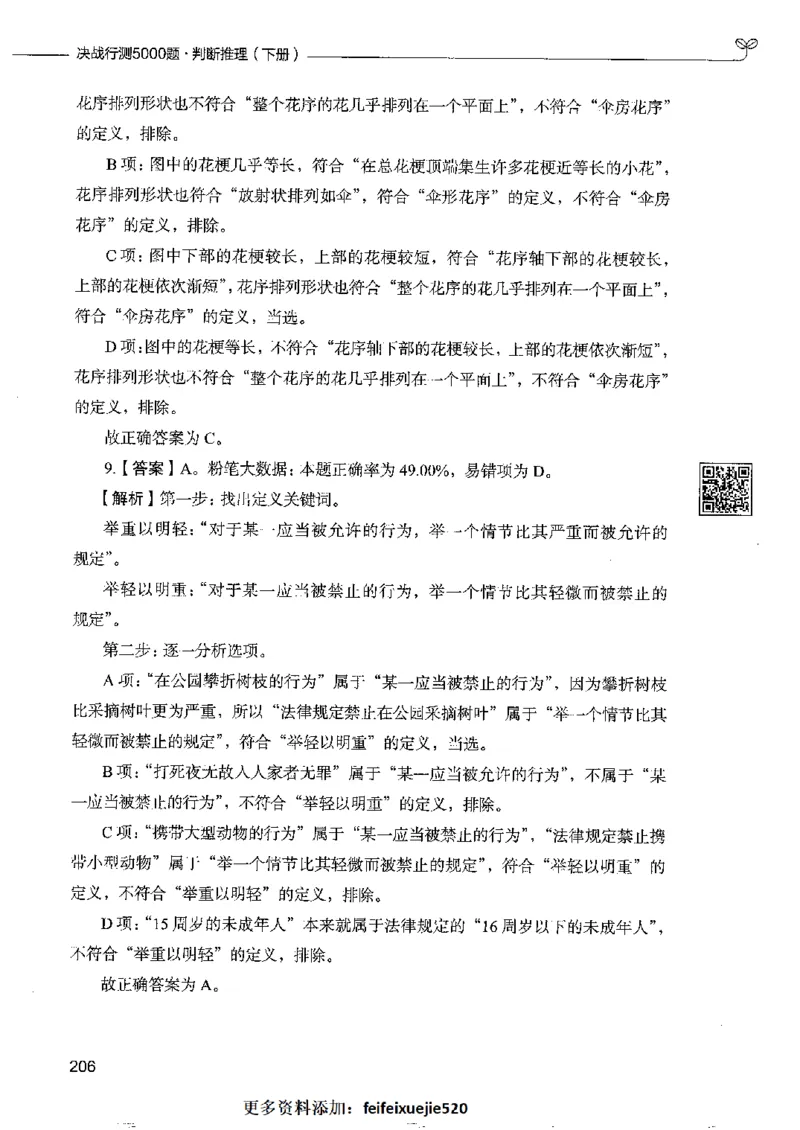4判断推理下册_26吉林考备考资料包_11省考刷题包_04决战行测5000题_行测5000题2022年9月版次