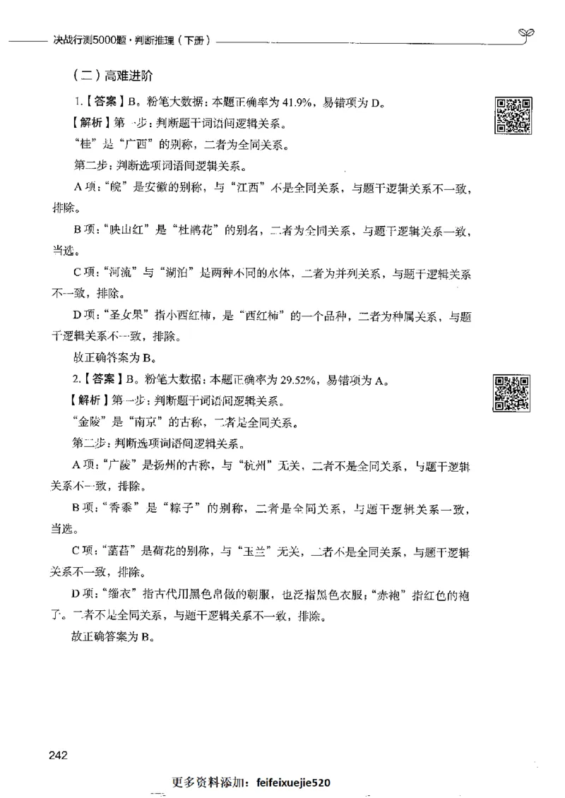 4判断推理下册_26吉林考备考资料包_11省考刷题包_04决战行测5000题_行测5000题2022年9月版次