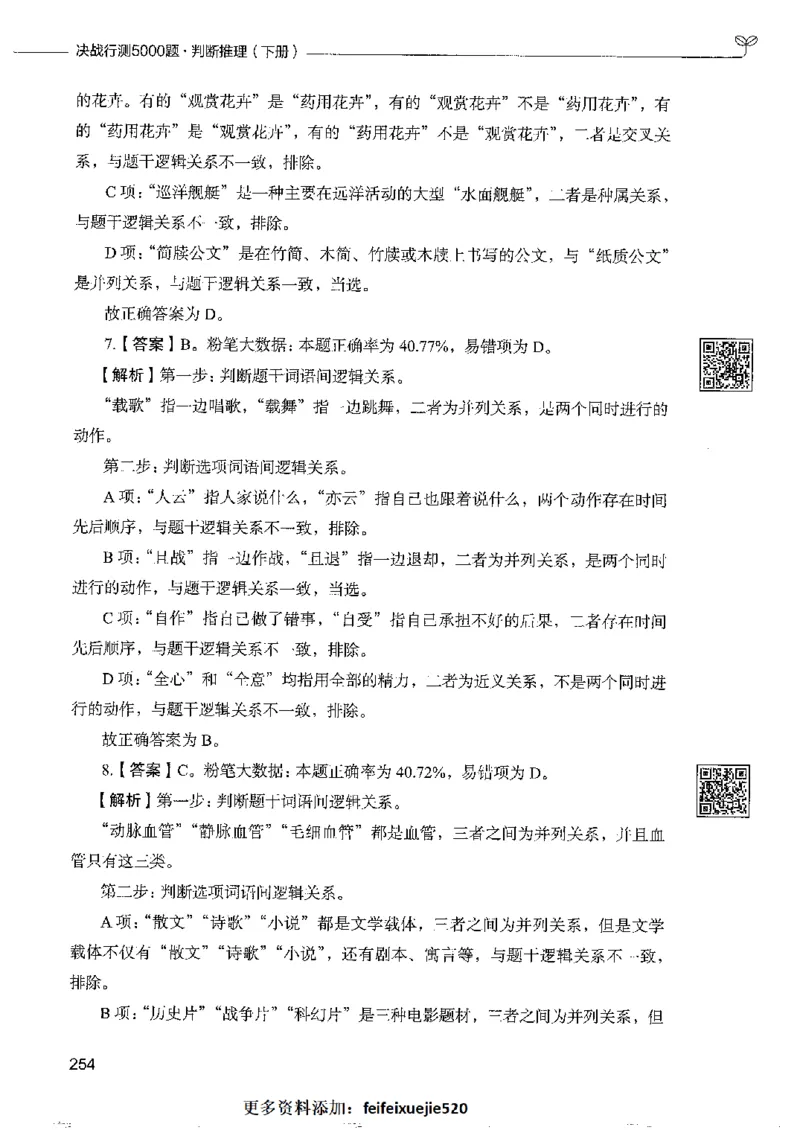4判断推理下册_26吉林考备考资料包_11省考刷题包_04决战行测5000题_行测5000题2022年9月版次