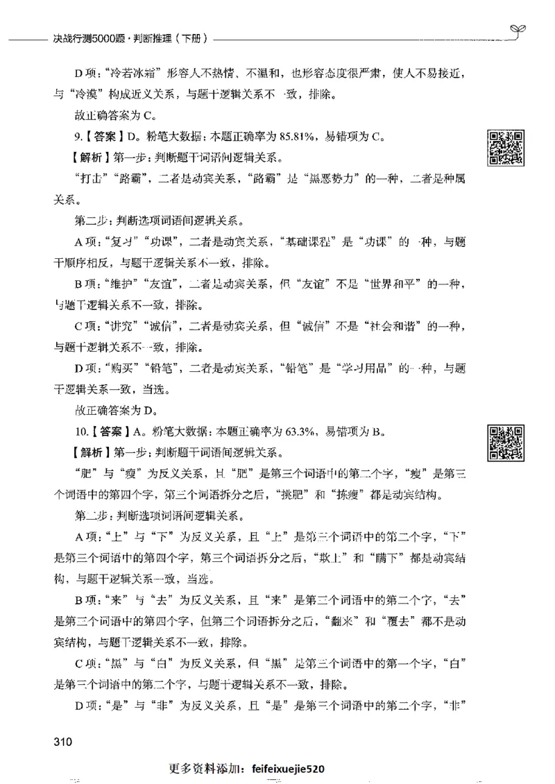 4判断推理下册_26吉林考备考资料包_11省考刷题包_04决战行测5000题_行测5000题2022年9月版次
