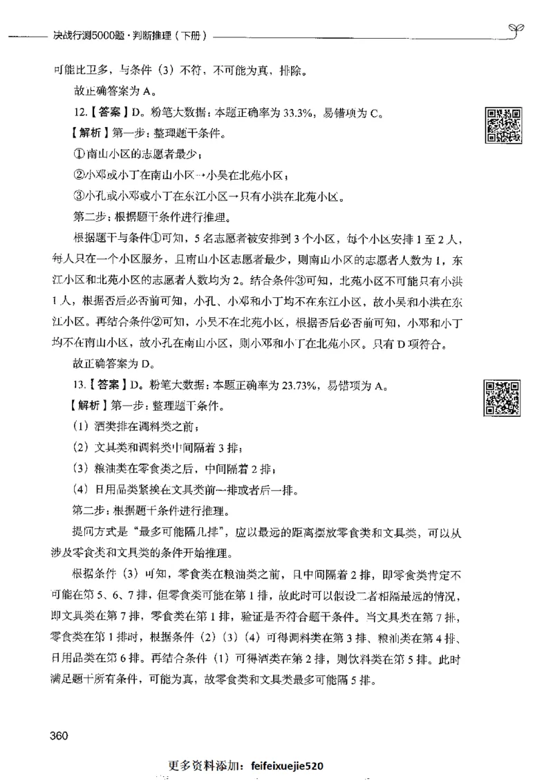 4判断推理下册_26吉林考备考资料包_11省考刷题包_04决战行测5000题_行测5000题2022年9月版次