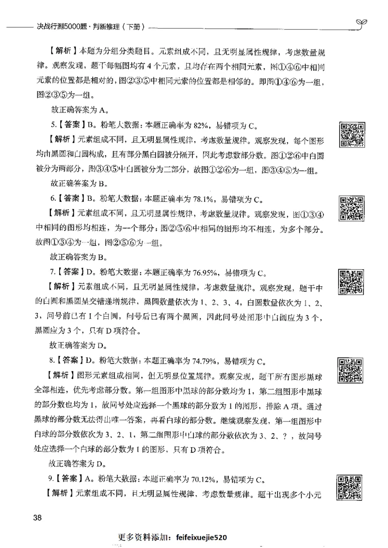4判断推理下册_26吉林考备考资料包_11省考刷题包_04决战行测5000题_行测5000题2022年9月版次