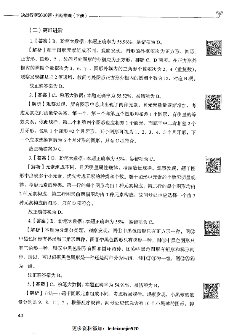4判断推理下册_26吉林考备考资料包_11省考刷题包_04决战行测5000题_行测5000题2022年9月版次
