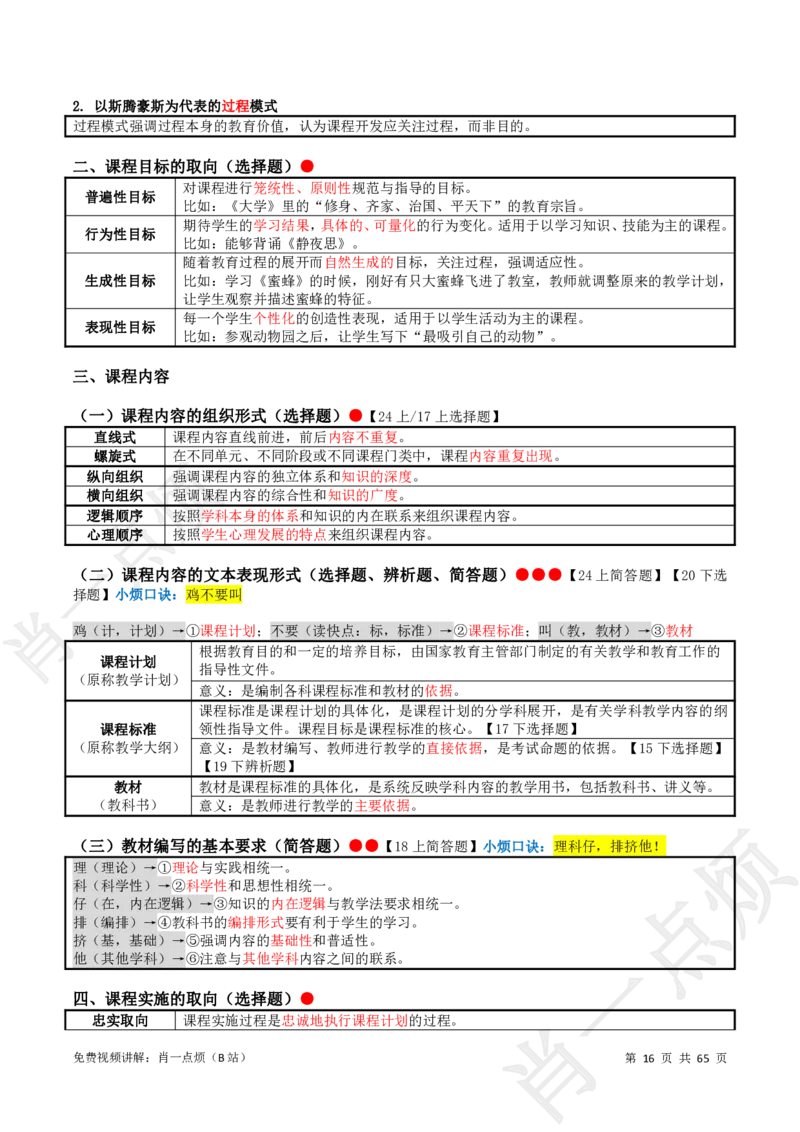 ①中学科二系统知识讲义-2025上肖一点烦_4-教培资料-26年最新资料-同步更新_科一科二电子资料合集中小幼（笔记真题知识点汇总等）文件多，按需保存_09肖一点烦