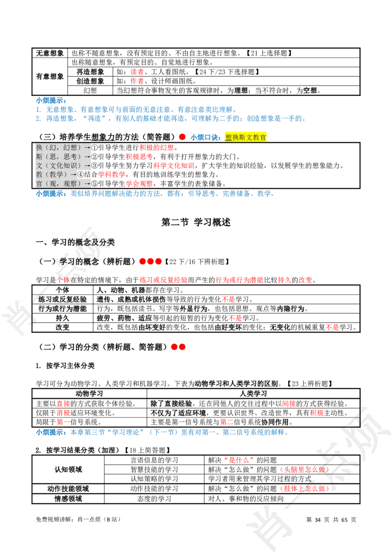 ①中学科二系统知识讲义-2025上肖一点烦_4-教培资料-26年最新资料-同步更新_科一科二电子资料合集中小幼（笔记真题知识点汇总等）文件多，按需保存_09肖一点烦