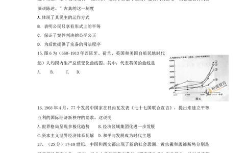 2011年高考历史试卷（山东）（空白卷）_1.高考2025全国各省真题+答案_01.2008-2024全国高考真题（按省份分类）_15.山东_2008-2024&middot;（山东）历史高考真题