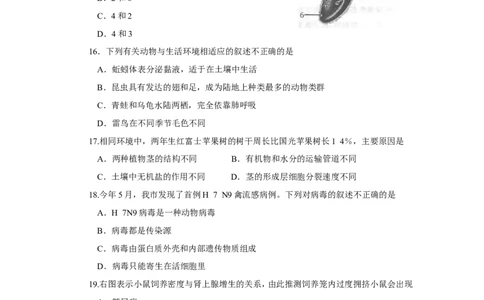 2014烟台市中考生物试题及答案(word版)_中考真题_8.生物中考真题2015-2024年_地区卷_山东省_烟台中考生物08-22