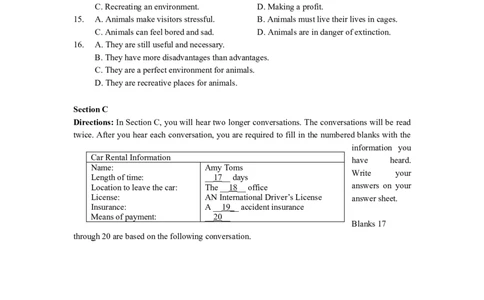 2009年高考英语试卷（上海）（秋考）（空白卷）_1.高考2025全国各省真题+答案_01.2008-2024全国高考真题（按省份分类）_31.上海_2008-2023&middot;（上海）英语高考真题（含听力）