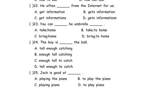 No.145综合训练选择题③_初中英语语法_最全初中英语语法习题_No.145综合训练选择题③